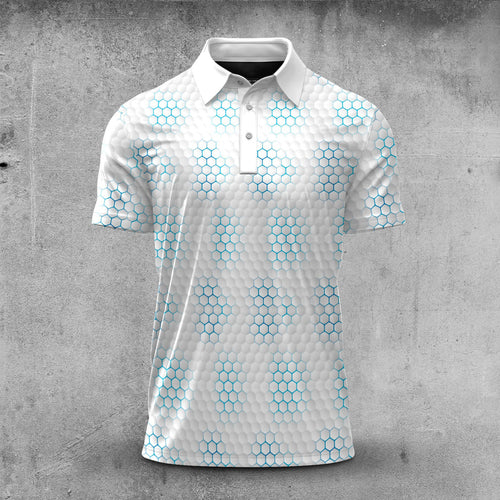Golf Ball Pattern 2026  Men Polo Shirt
