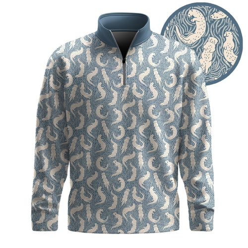 Otters Men Quarter-zip Pullover