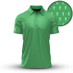 2026  Trophy Pattern Green Men Polo Shirt