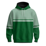 Green Horizontal Lines Men Hoodie