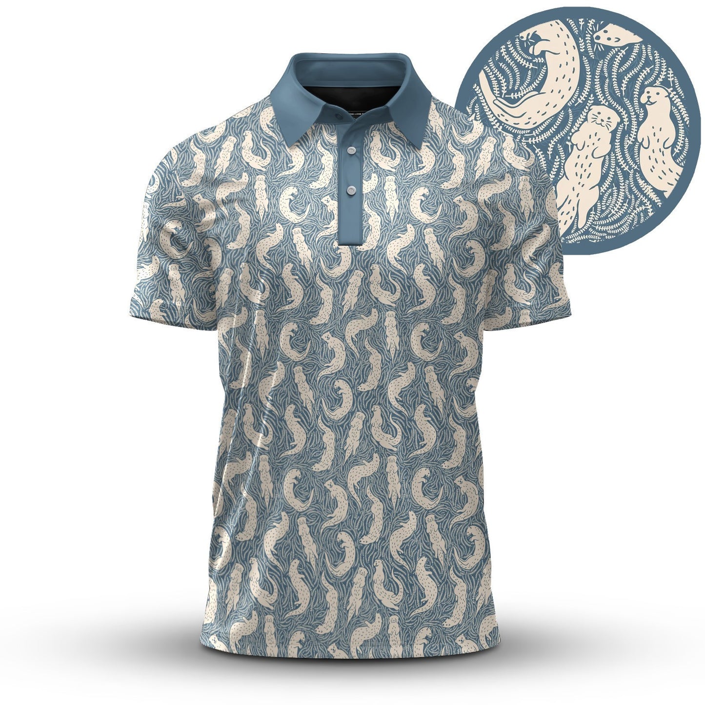 Otters Men Polo Shirt