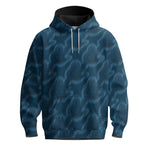 Blue Material Pattern  Men Hoodie