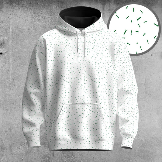 Green Tee Pattern Men Hoodie