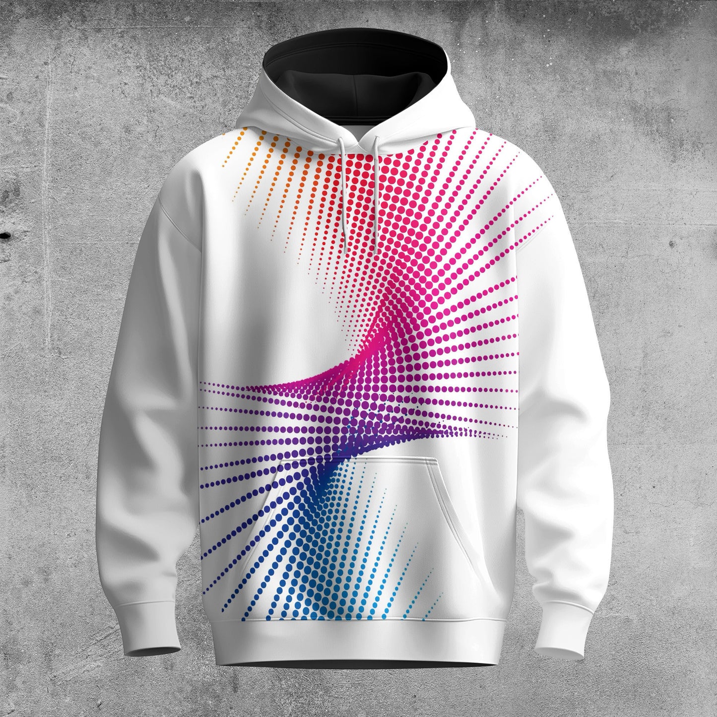 Dynamic Color Men Hoodie