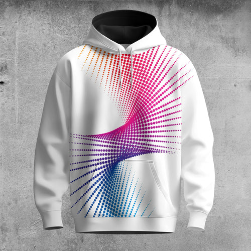 Dynamic Color Men Hoodie
