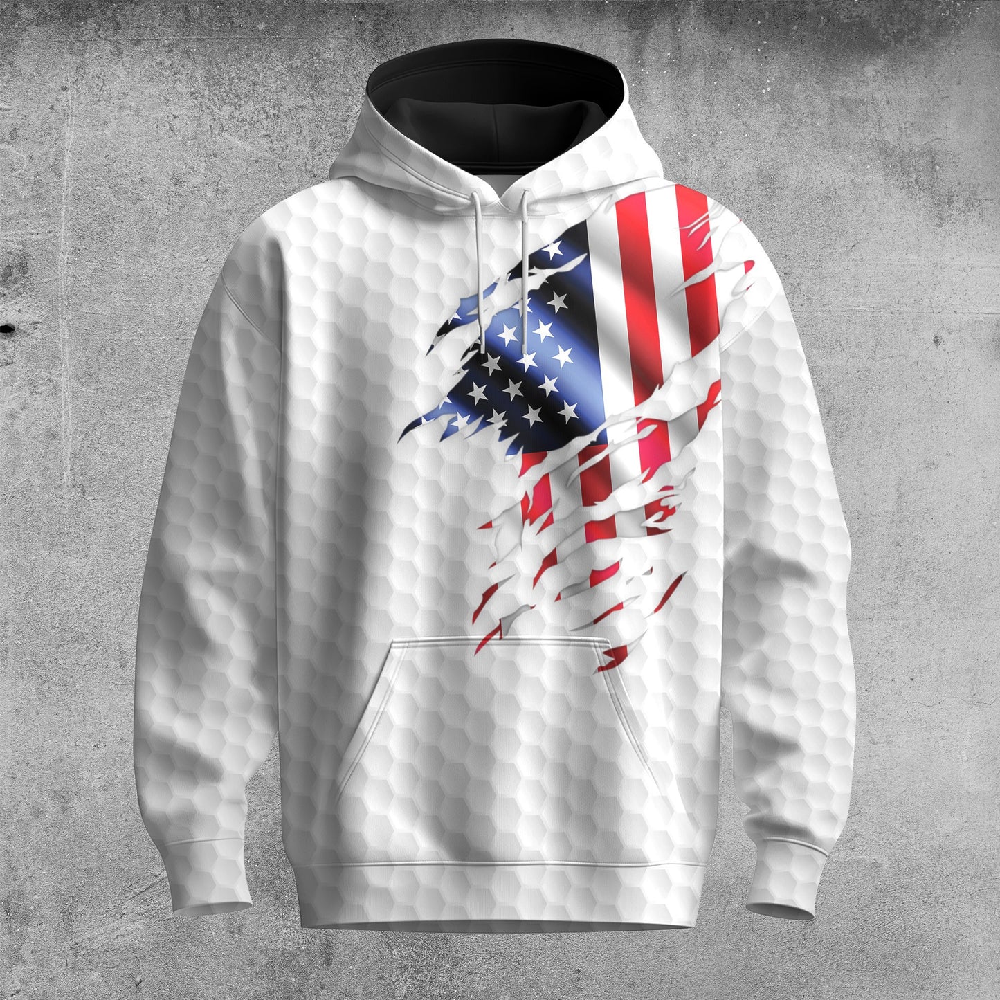 Golf Flag American  Championship Hoodie
