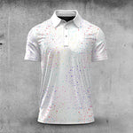 Color Paint Point  Men Polo Shirt