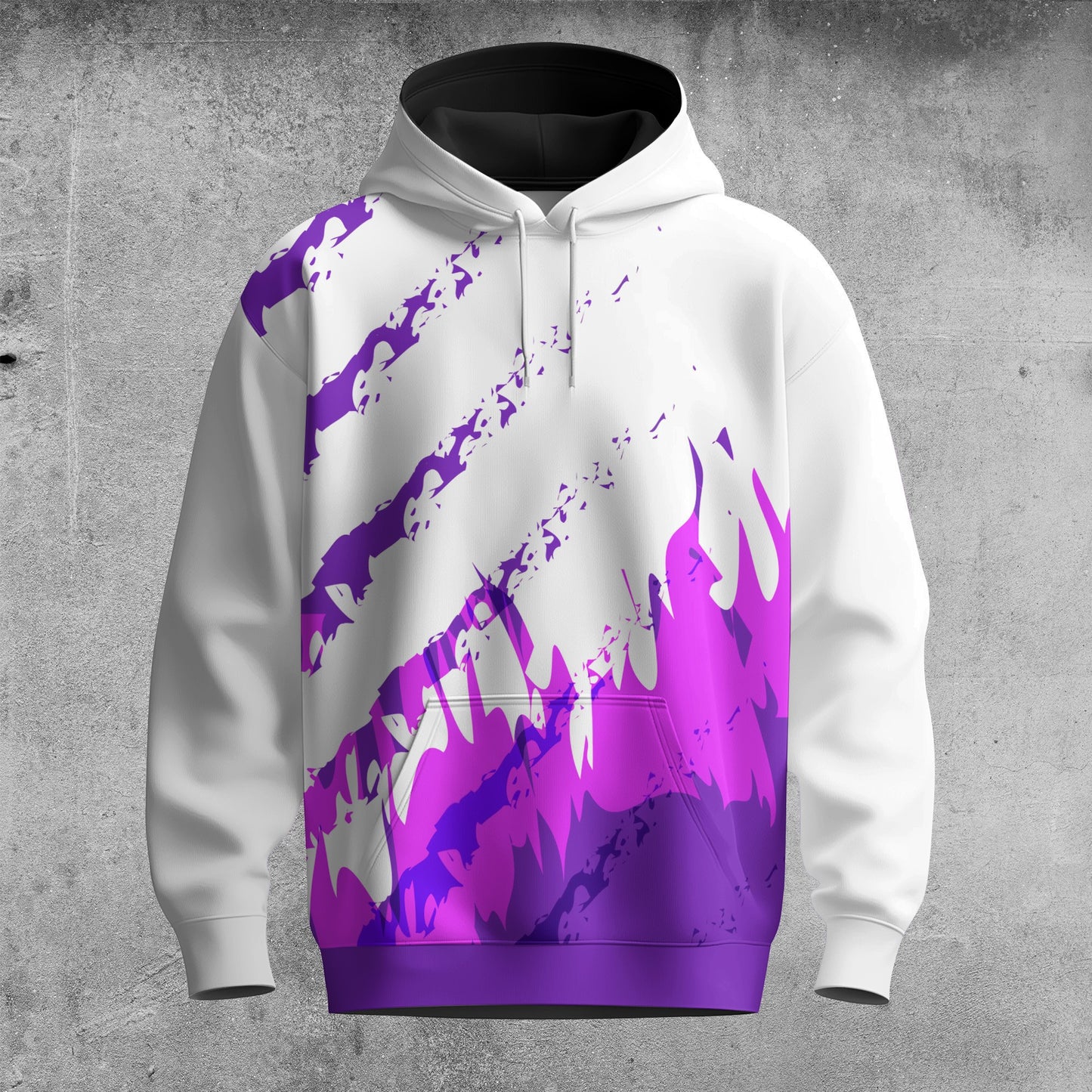 2026  Purple Sporty Men Hoodie