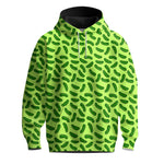 Cucumber Green Seamless Pattern Men Hoodie