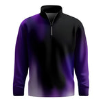 Black Purple 2026  Men Quarter-zip Pullover