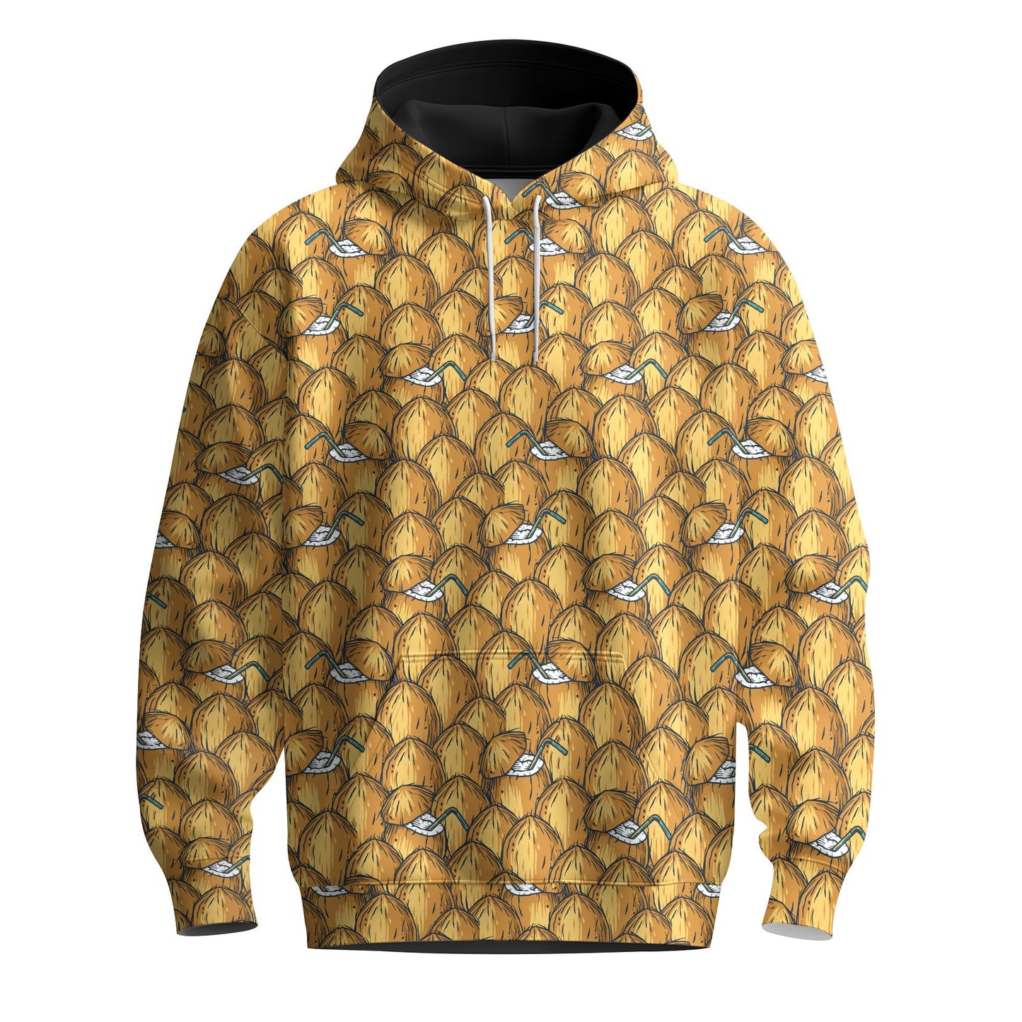 Coconut Seamless Pattern Men Hoodie