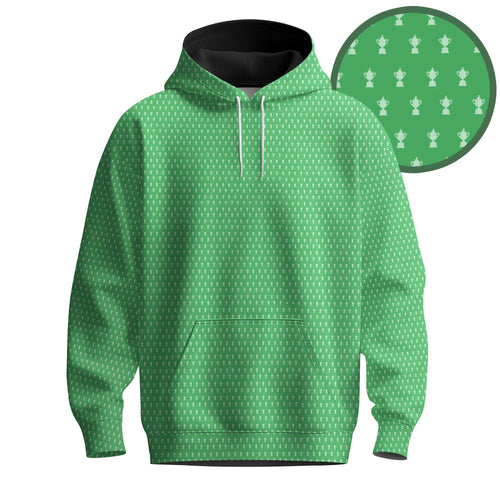 2026 Trophy Pattern Green Men Hoodie