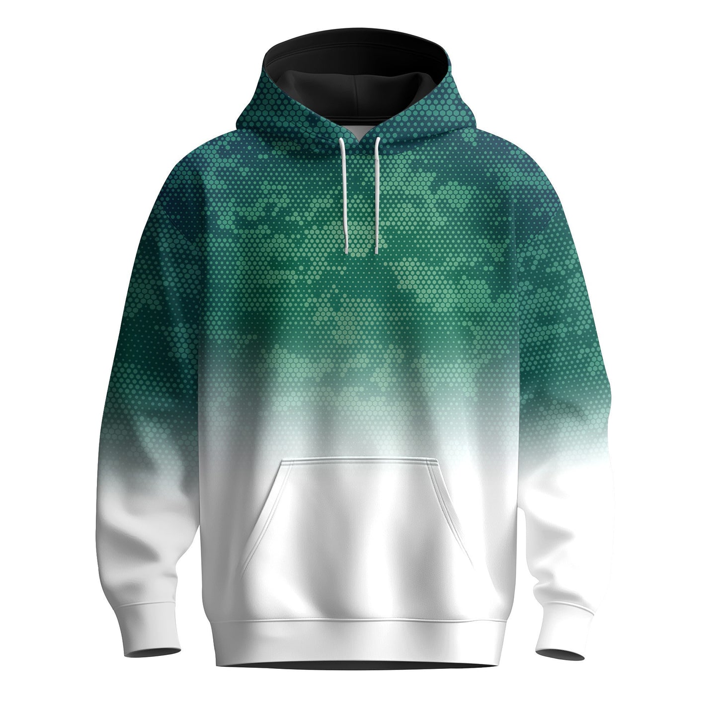 Green Half Camo  Men Hoodie