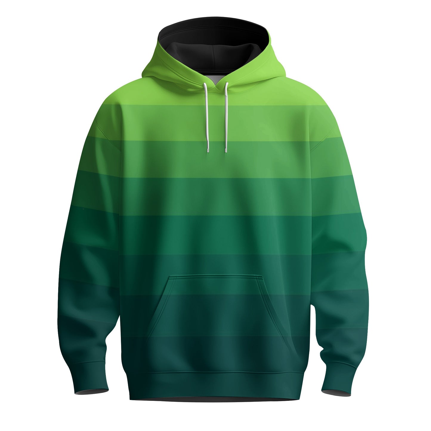 Horizontal Lines Gradient Men Hoodie