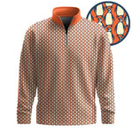 Penguin Orange Men Quarter-zip Pullover