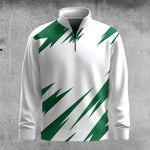 Green Tear Men Quarter-zip Pullover