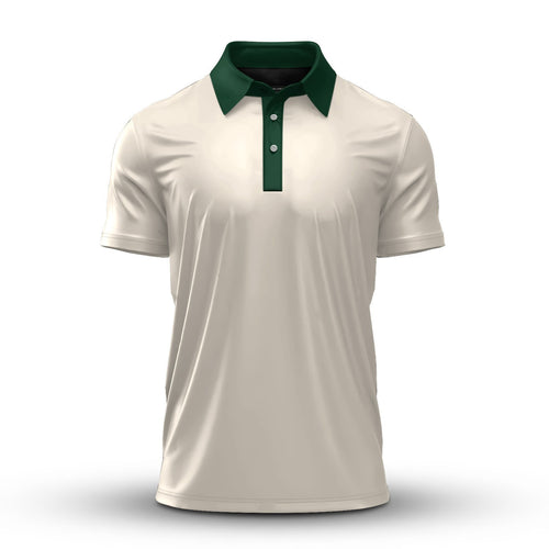 Vanila And Green  Men Polo Shirt