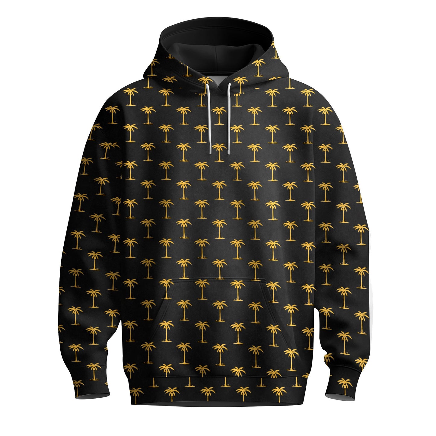 Black Yellow Tree Men Hoodie