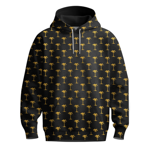 Black Yellow Tree Men Hoodie