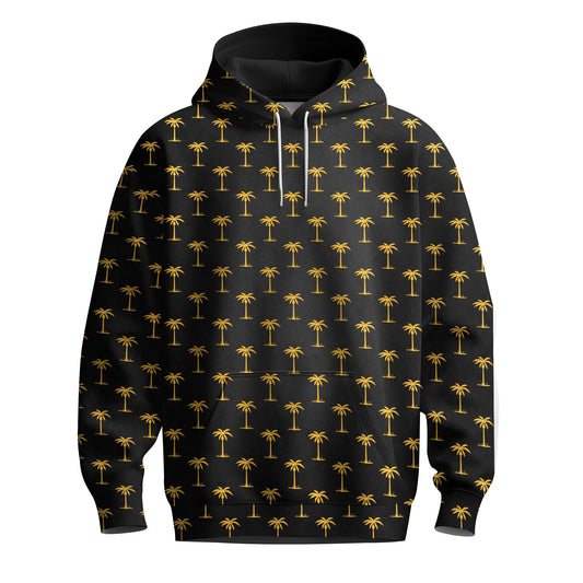 Black Yellow Tree Men Hoodie