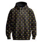 Black Yellow Tree Men Hoodie