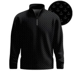 Black Anchor 2026  Men Quarter-zip Pullover