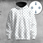 White Rudder And Anchor 2026  Men Hoodie