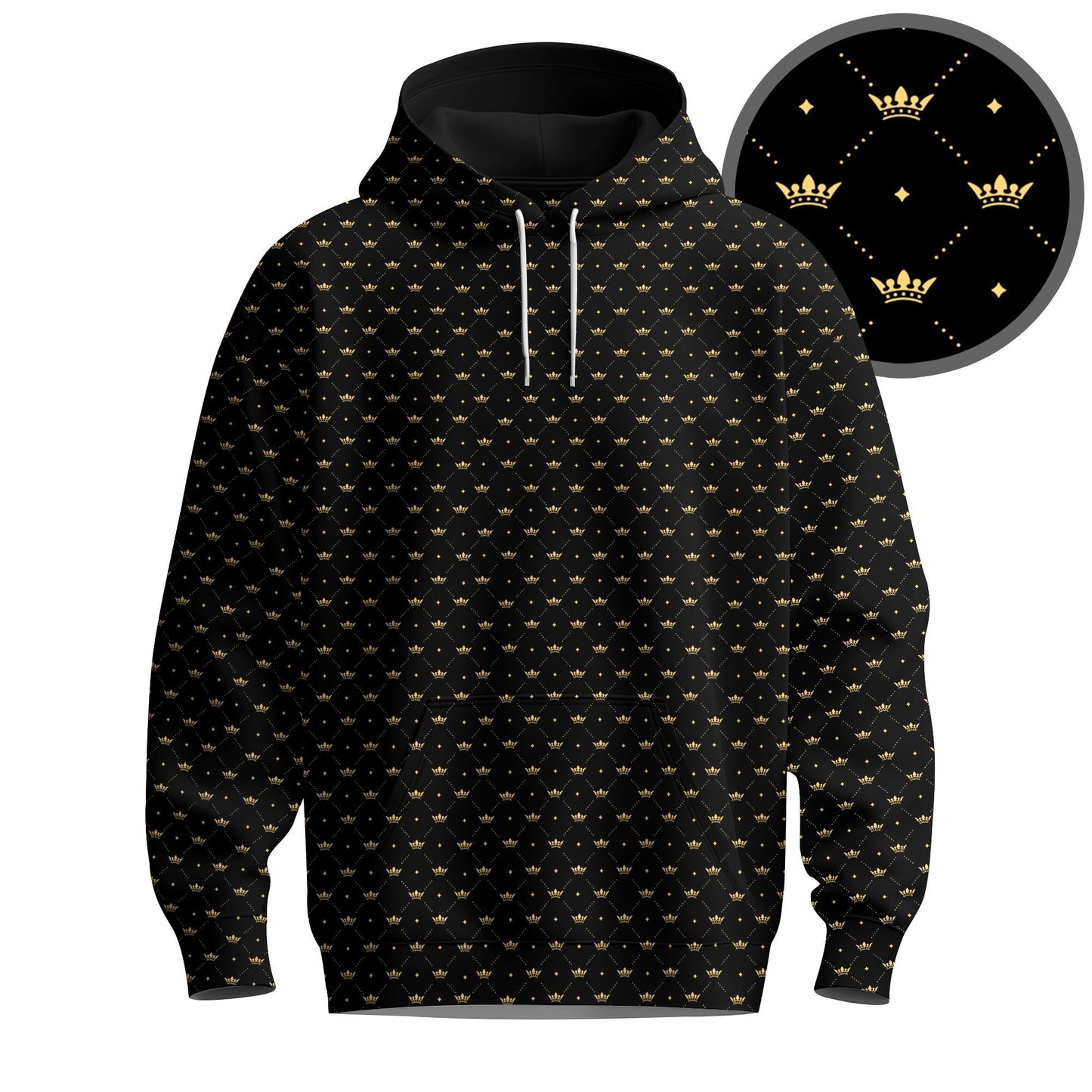 Black King Crown 2026 Men Hoodie