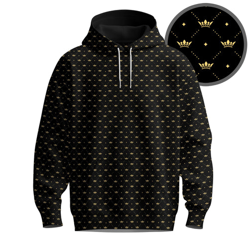 Black King Crown 2026 Men Hoodie