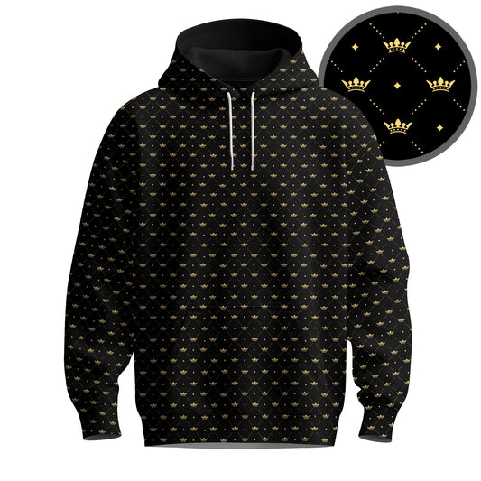 Black King Crown 2026 Men Hoodie