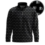Black Raccoon Men Quarter-zip Pullover