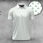 White Anchor  Men Polo Shirt