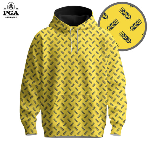 Yellow Blue Wheat Pattern 2026  Men Hoodie