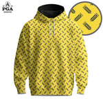 Yellow Blue Wheat Pattern 2026  Men Hoodie