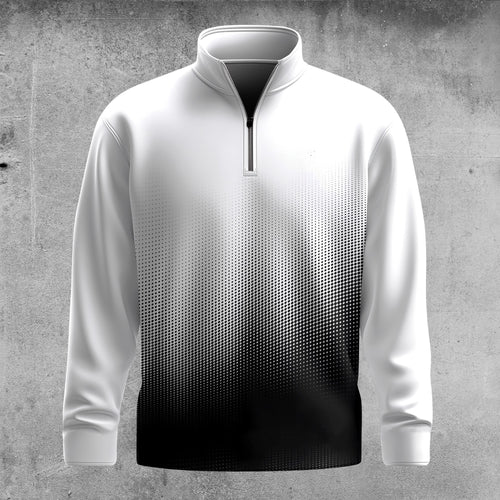 Black & White UA Style 2026  Men Quarter-zip Pullover