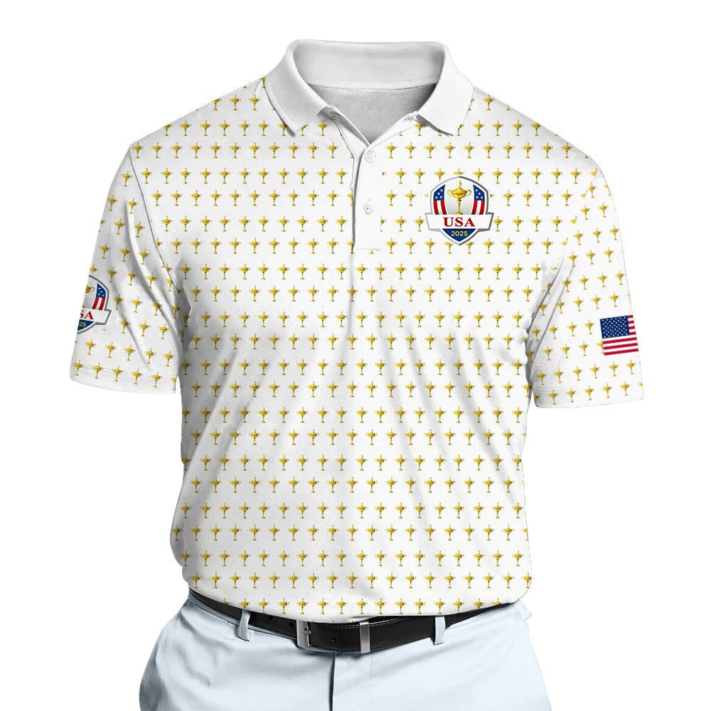 Ryder Cup USA Team White Men Polo Shirt
