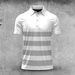 4 Lines 2026  White Men Polo Shirt