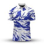 2026  Tear Blue White Men Polo Shirt