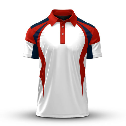 Red Blue White 2026 Men Polo Shirt