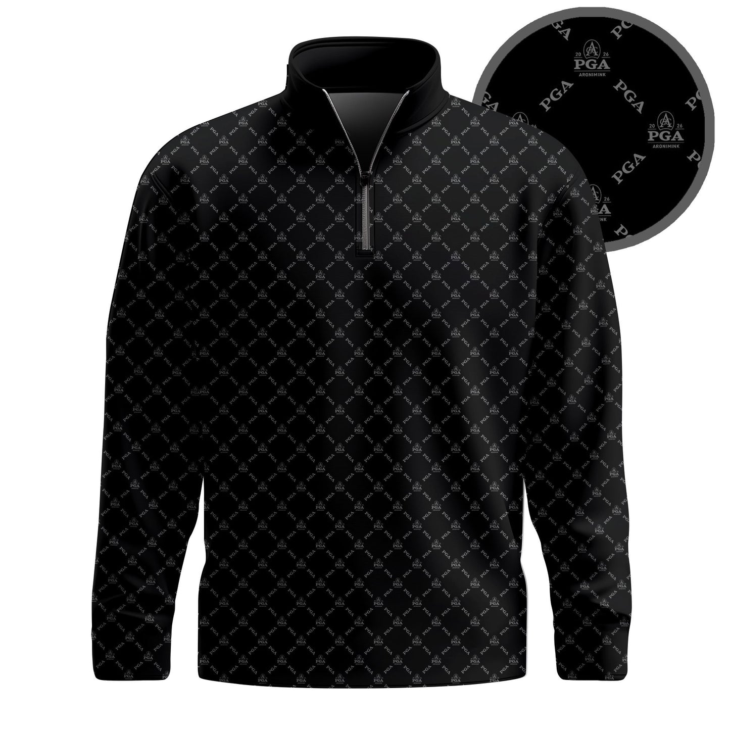 Black The 2026  Pattern Brands Men Quarter-zip Pullover
