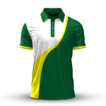 Green Yellow Line Men Polo Shirt