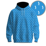 Light Blue Golf Player Pattern Men Hoodie