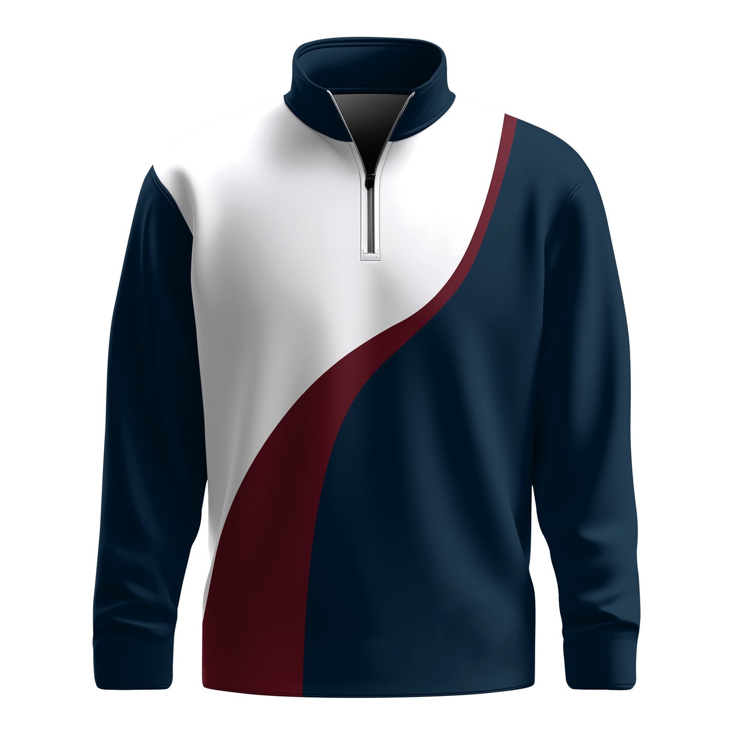 Navy Red White 2026  Men Quarter-zip Pullover