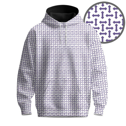 Purple Sameless Pattern 2026  Men Hoodie