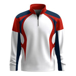 Red Blue White 2026  Men Quarter-zip Pullover