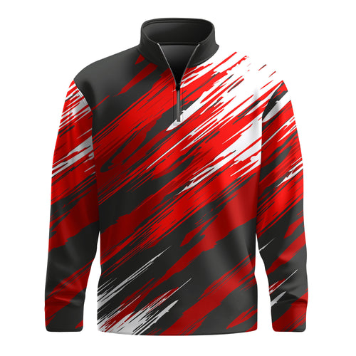 Red Black 2026  Men Quarter-zip Pullover