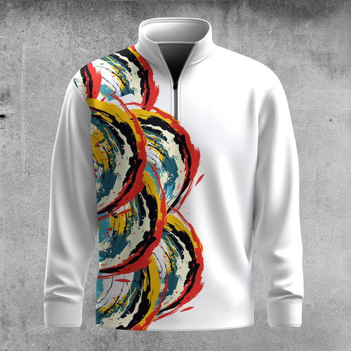 Color Wave 2026  Men Quarter-zip Pullover