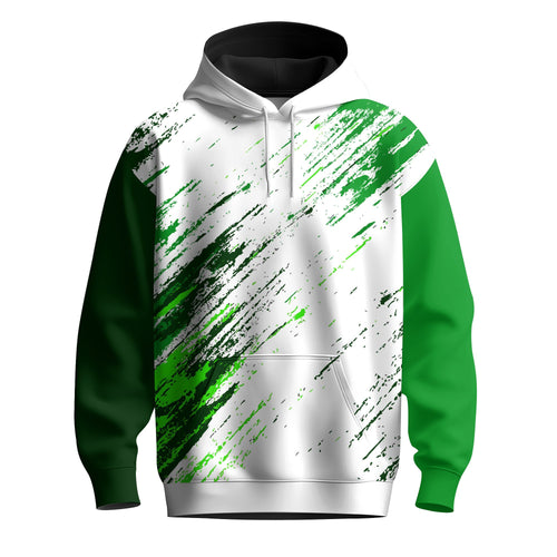 Sporty Green  Men Hoodie