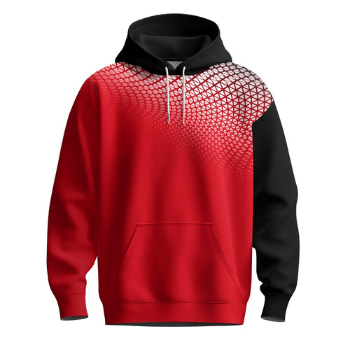 2026  Red Black Dynamic Men Hoodie