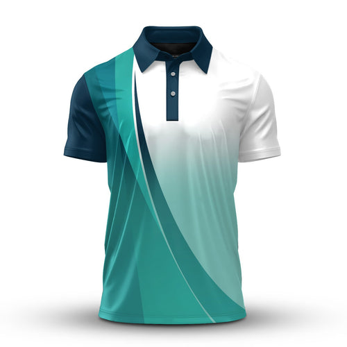 Cyan Curve 2026  Men Polo Shirt